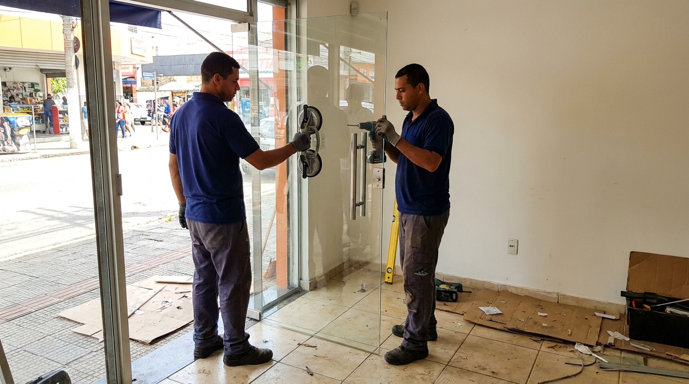 Portas em Vidro na Coroado, Manaus‑AM